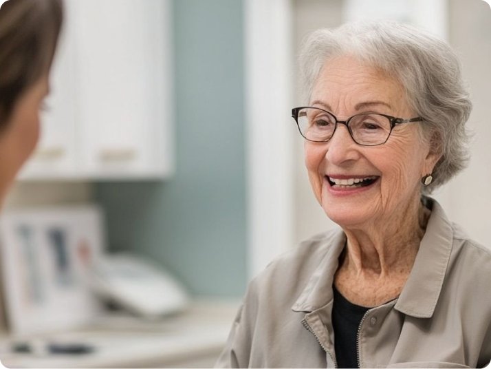 Patient's smile after Dental implant treatment at Alyn Dental, Mold